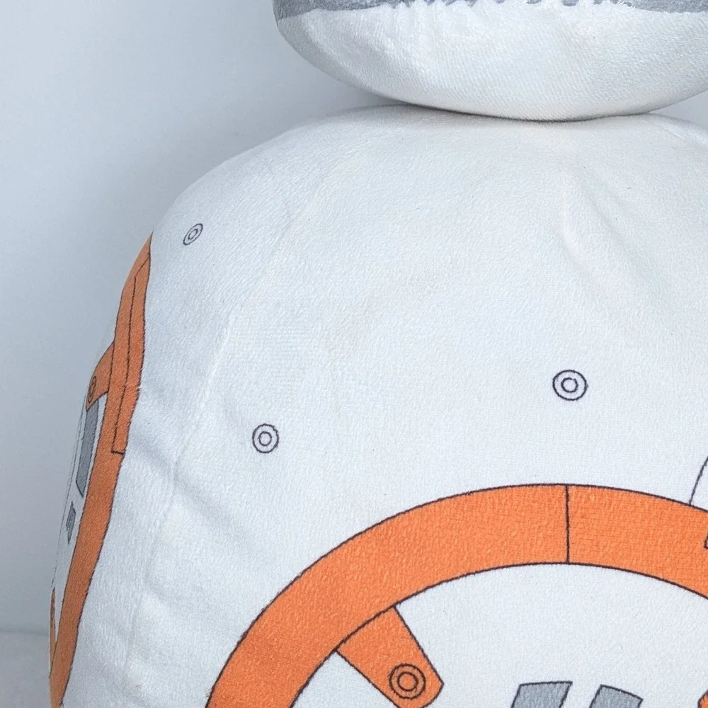 Disney Star Wars BB-8 Large Plush Stuffed Droid Toy 17 in‎ White Orange
